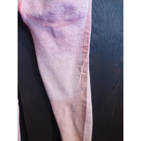 Gymshark dry Women’s small coral orange peach leggings active workout 26 x 27 - Picture 6 of 11